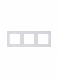 Рамка ABB Levit Белый / Дымчатый чёрный 3 поста 2CHH015030A6062 3901H-A05030 62W