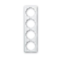 Рамка ABB Impuls Альпийский белый 4 поста 2CKA001754A4224 1724-74-507