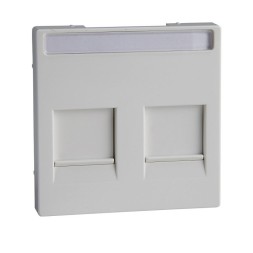 Центральная плата Merten M-серия активный белый для модул.штепсел.раз-в,2 пос. MTN4564-0325