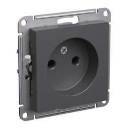 ATN001441 Atlasdesign РОЗЕТКА без заземления без шторок, 16А, механизм, БАЗАЛЬТ Schneider Electric