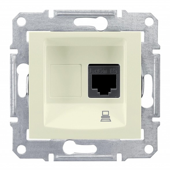 Компьютерная розетка Schneider Electric Sedna бежевый SDN4300147