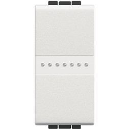 Переключатель Bticino Living Light Белый промежуточный Axial с автоматическими клеммами, размер 1 модуль N4054