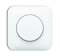 Плата центральная (накладка) ABB Reflex SI альпийский белый с поворотной ручкой для механизма поворотного светорегулятора с лампой подсветки 2CKA006599A0229 2115 J-214