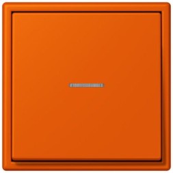 Клавиша Jung Les Couleurs® Le Corbusier orange vif для выключателя/кнопки с окошком для подсветки LC990KO54320S