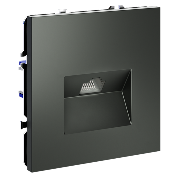 Розетка компьютерная встраиваемая VOLTUM S70 RJ45 кат.6, (титан)