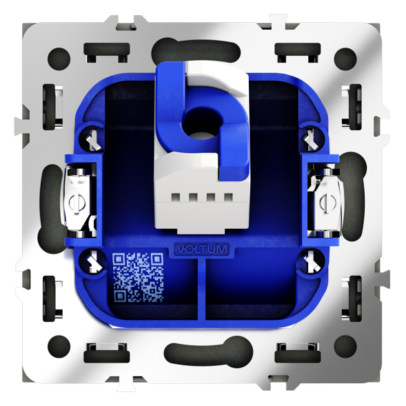 Розетка компьютерная встраиваемая VOLTUM S70 RJ45 кат.6, (титан)