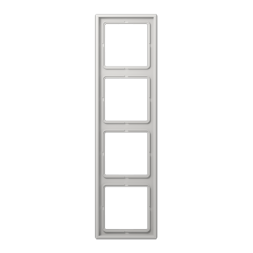Рамка Jung LS 990 Светло-серый 4 поста LS984LG