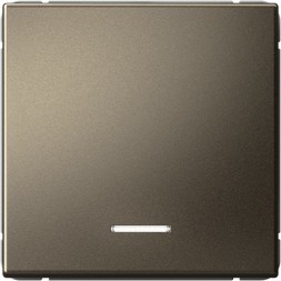 Одноклавишный выключатель с подсветкой (Мокко) Schneider Electric Systeme Art Gallery GAL000613