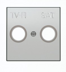 Накладка ABB Sky серебряный для TV-R/ SAT розетки 2CLA855010A1301 8550.1 PL