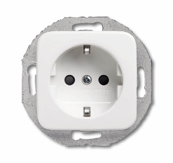 Розетка ABB Reflex SI альпийский белый SCHUKO 16А 250В с круглым суппортом 2CKA002011A2183 20 EUCRD-214