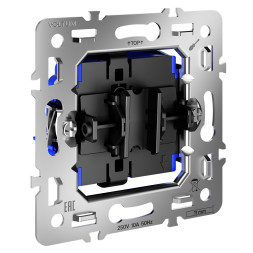 Механизм выключателя с самовозвратом одноклавишного 10А, S70