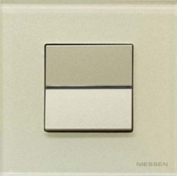 Рамка ABB Zenit Жемчужное стекло 1 пост 2CLA227100N3501 N2271 CP