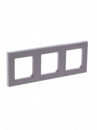 Рамка ABB Levit Кофе макиато / Белый 3 поста 2CHH015030A6018 3901H-A05030 18W