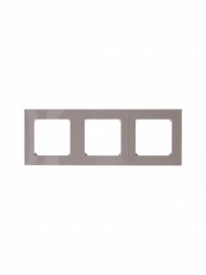 Рамка ABB Levit Кофе макиато / Белый 3 поста 2CHH015030A6018 3901H-A05030 18W