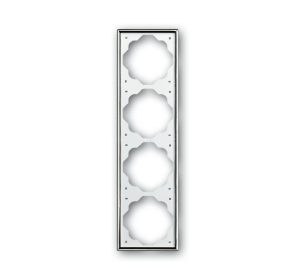 Рамка ABB Impuls Хром 4 поста 2CKA001754A4136 1724-726