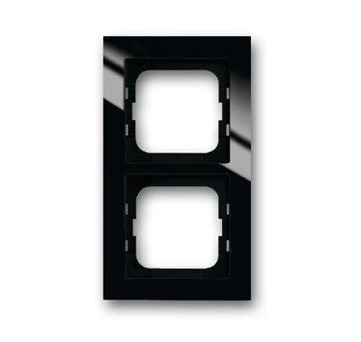 Рамка ABB для монтажа заподлицо Axcent Черный 2 поста 2CKA001753A4127 1722-281/11