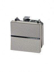 Механизм выключателя ABB Zenit шампань 1-полюсного с клавишей 2-модульный 2CLA220100N1901 N2201 CV