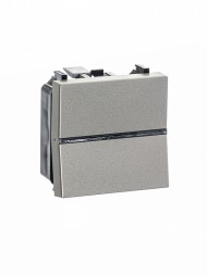 Механизм выключателя ABB Zenit шампань 1-полюсного с клавишей 2-модульный 2CLA220100N1901 N2201 CV