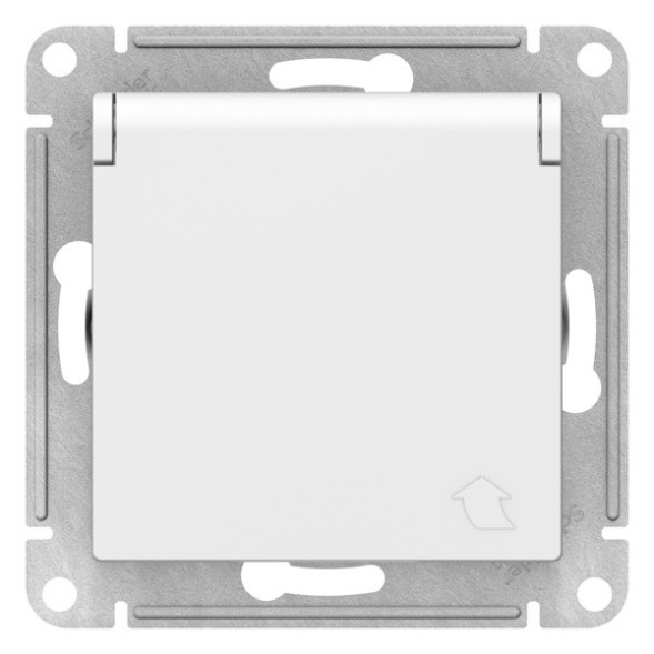 РОЗЕТКА с заземл. со шторк. с крышк., 16А, IP20, механизм, быстрозажим. клем., БЕЛЫЙ Schneider Electric Art Gallery GAL000146S