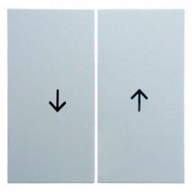 Клавиши Berker S.1 полярная белизна, с блеском с оттиском Стрелка 16258989