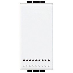 Кнопка (NO) Bticino Living Light Белый 10А, 2P с независимыми контактами N4044N