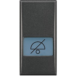 Клавиша Bticino Axolute антрацит &quot;Не беспокоить&quot; 1 модуль HS4921DD