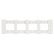 Рамка 4-ая цвет-белый матовый MEITON AA4802M4AW