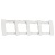 Рамка 4-ая цвет-белый матовый MEITON AA4802M4AW