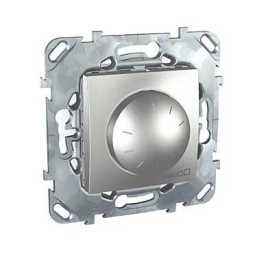 Диммер Schneider Electric Unica Class Top алюминий поворотный, 40-400w, переключатель MGU5.511.30ZD