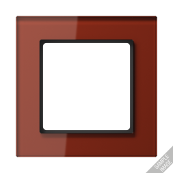 Рамка Jung A Creation Красный оксид 5 постов AC585GLRT