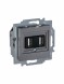 USB зарядка ABB Levit сталь двойная 2CHH290040A6069 5014H-A00040 69W