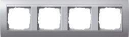 Рамка Gira Event Алюминий 4 поста 021436