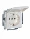 Розетка ABB Basic 55 альпийский белый SCHUKO 16А 250В с крышкой 2CKA002018A0350 20 EUK-94-507