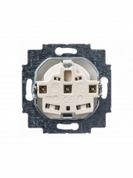 Розетка ABB Basic 55 альпийский белый SCHUKO 16А 250В с крышкой 2CKA002018A0350 20 EUK-94-507