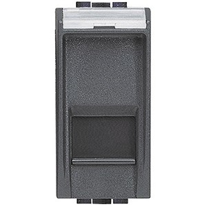 Розетка RJ45 Bticino LivingLight Air Антрацит STPк6А L4279C6A