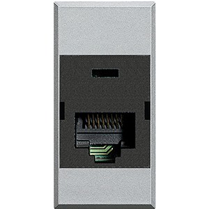 Розетка RJ45 Bticino Axolute Алюминий FTP к6 110 HC4262C6S