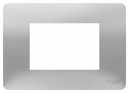 Рамка Schneider Electric Unica Modular Алюминий 3 поста-модуля NU210330