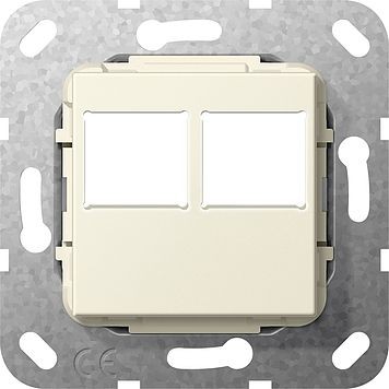 Вставка Gira Кремовый Modular Jack 2-местн. LexCom 562901