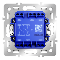 Механизм проходного переключателя двухклавишного 10А, S70