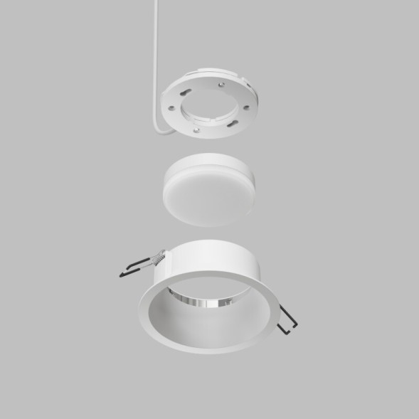 DK2155-WH Встраиваемый светильник INER, до 15 Вт LED, GX53, IP20, алюминий, белый