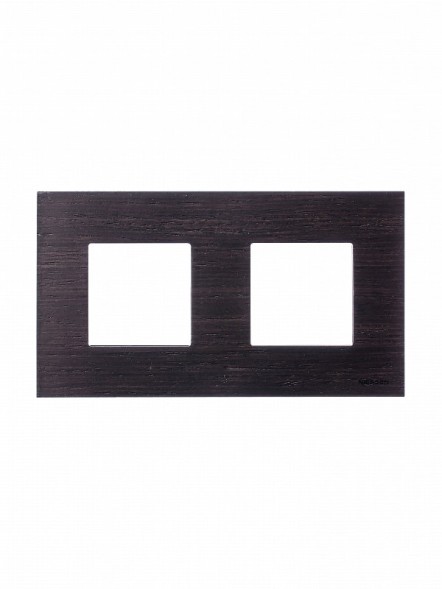 Рамка ABB Zenit Натуральное венге 2 поста 2CLA227200N2101 N2272 WG