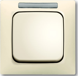 Рамка ABB Busch-Duro 2000 SL Слоновая кость 1 пост с полем для надписи 1754-0-4093