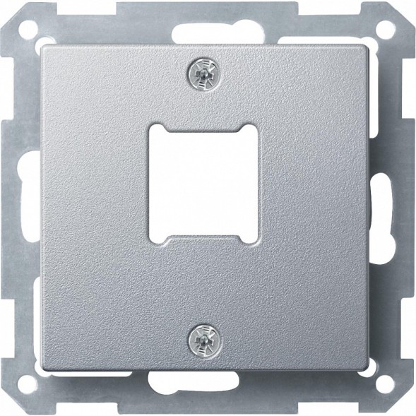 Центральная плата Merten M-серия алюминий для розетки RJ11/RJ45x1 пост MTN291160