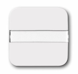 Клавиша ABB Reflex SI альпийский белый для 1-клавишного выключателя/переключателя/кнопки с подсвечивающимся полем для надписи (51x10 мм) 2CKA001731A1452 2510 NLI-214