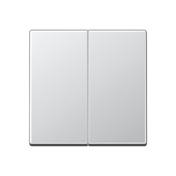 Накладка светорегулятора Jung A серия Алюминий 2-х канального нажимного A1565.07AL