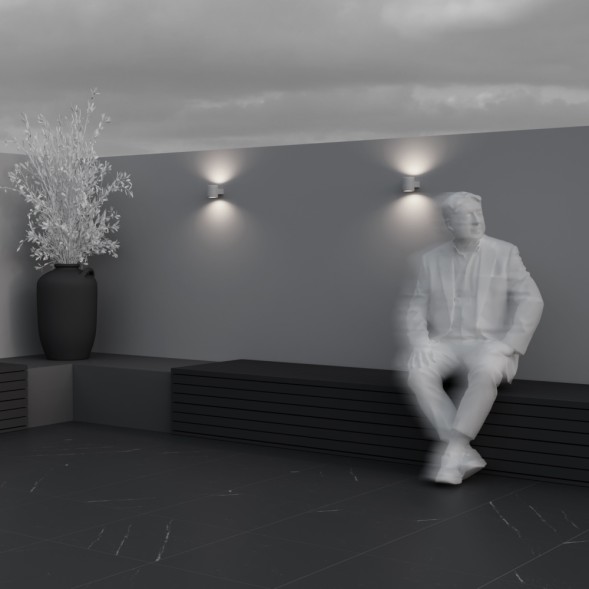 Уличный настенный светильник Outdoor O490WL-L6W3K