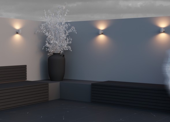 Уличный настенный светильник Outdoor O490WL-L6W3K