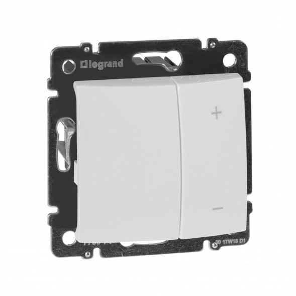 Светорегулятор Legrand Valena Белый нажимной 40-600W для л/н и обмоточных т-ров 770074