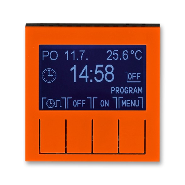 Таймер ABB Levit оранжевый / дымчатый чёрный программируемый 2CHH912031A4066 3292H-A20301 66