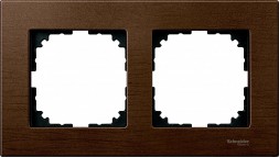 Рамка Merten M-Elegance Орех 2 поста MTN4052-3473